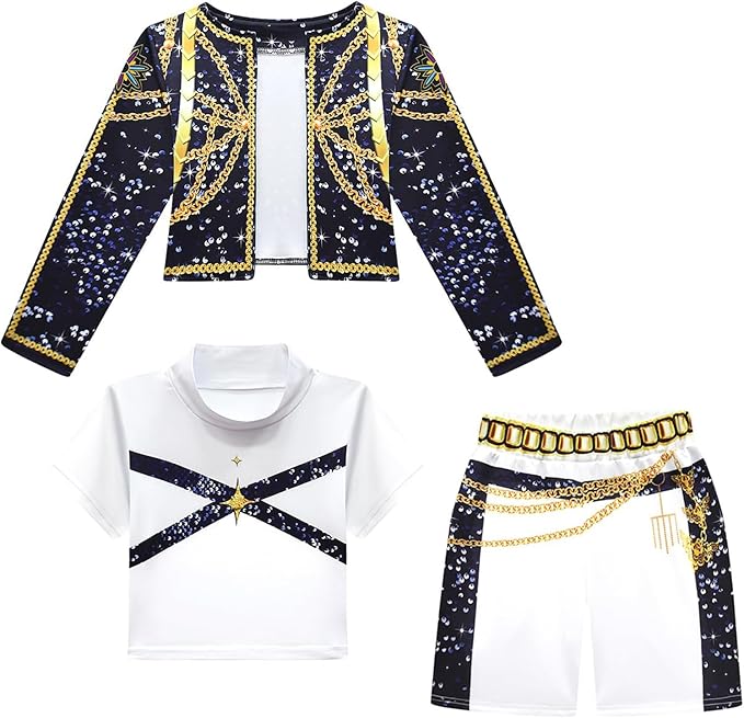 K Pop Costume Zoey Rumi Mira Outfits for Girls, Korea Idol Cosplay Cloth Birthday Gift