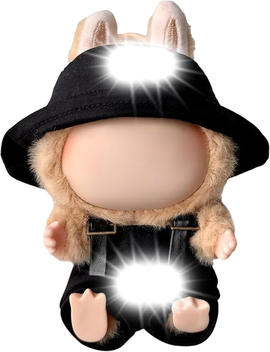 Clothes Fit for 17CM Doll, Fashion Doll Clothes Outfit Set Cute Theme Designer Toys Dress Accessories for Collector Fans Display (P Black Set)