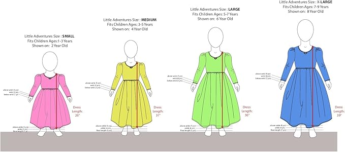 Little Adventures Ice Princess Dressup Costume Cloak (S/M Age 1-5) - Machine Washable Child Pretend Play and Party Dress with No Glitter