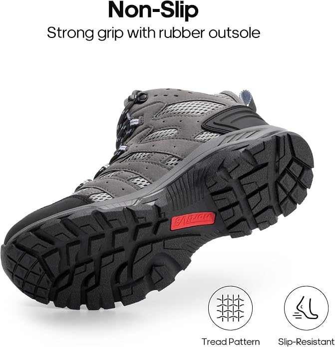 NORTIV 8 Women's Waterproof Hiking Boots Outdoor Ankle Trekking Mid Backpacking Mountaineering lightweight boots