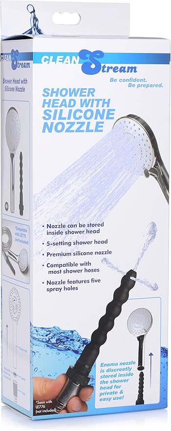 Cleanstream Deluxe Enema Bulb, Malleable And Soft Tube, Leak-Free, Holes On Tip And Sides, Secured-Seal, Screwed Nozzle, 300Ml Bulb