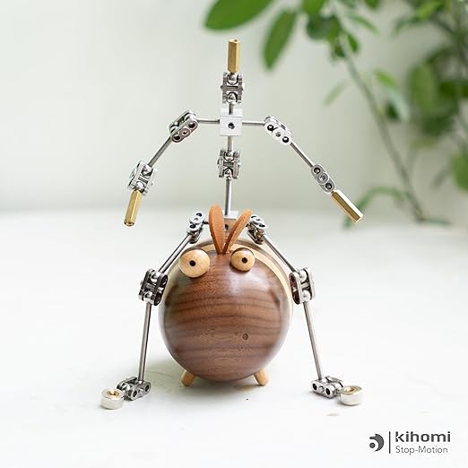Studio Stop Motion Armature Kit - Feet Tie Down DIY Metal Puppet Figure Skeletons Easy Assembly for Animation Character Design & Creative Fun, Perfect for Stop Motion Animation (Silver, 7.4in)