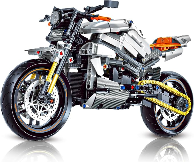 1:8 Motorcycle Building Set for Adults, Building Blocks for Adults, Collectible Toy for 14 15 16+ Years Old Boys, Teenage Boys Gifts on Birthday(579PCS)