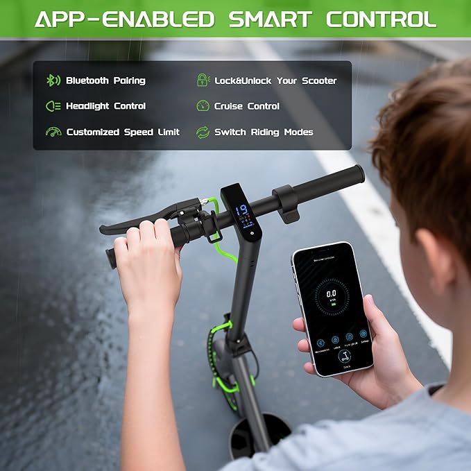 MAXSHOT Electric Scooter for Adults, 8.5/10/14" Tires, 19/22Mph, 350W/500W Motor, 21-28 Miles Range, Folding E-Scooter with Dual Suspension,APP(V1/SPRO/MAX/PRO/X1/X1PRO/PR)