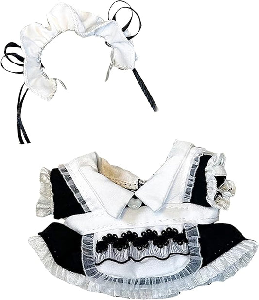 Doll Cloth Set for 17cm Dolls,Stylish Maid Outfit Designer,Cute Cloth for Dress up Unique Style (Doll Not Included)