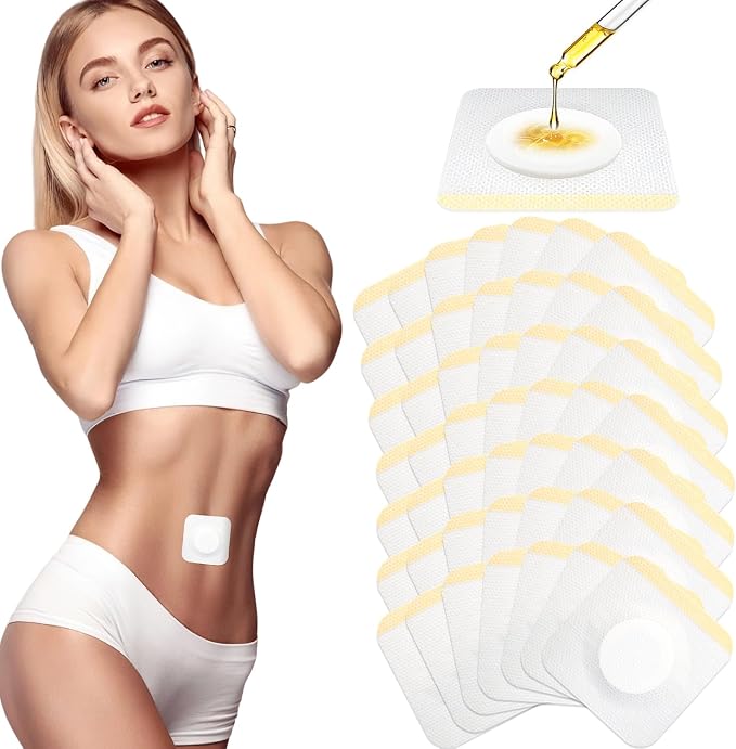 Leak-Proof Self-Adhesive Castor Oil Patches, Disposable Empty Belly Button Patch, Highly Absorbent Core, Breathable, Soft and Comfortable, Wash-Free, Easy to Use, Impermeable (150)