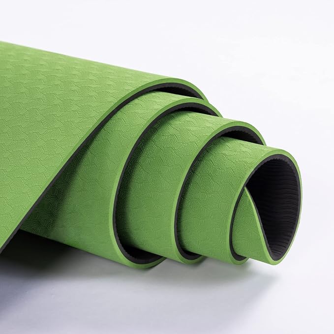 UMINEUX Yoga Mat Extra Thick 1/3'' & 2/5" Non Slip Yoga Mats for Women Eco Friendly TPE Fitness Exercise Mat with Carrying Sling & Storage Bag