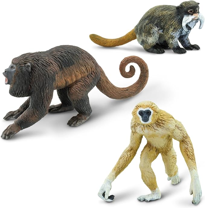 Safari Ltd. Primates TOOB - Figurines of Various Monkeys - Fun Educational Play Toy for Boys, Girls & Kids Ages 3+