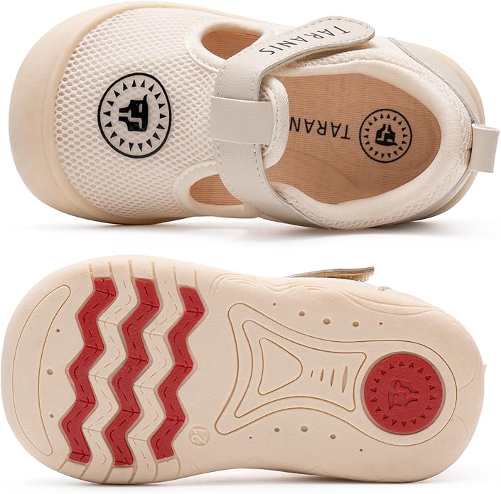 Toddler Shoes Boys Girls Non-Slip Infant Sneaker Rubber Sole Baby Crib First Walker Shoes