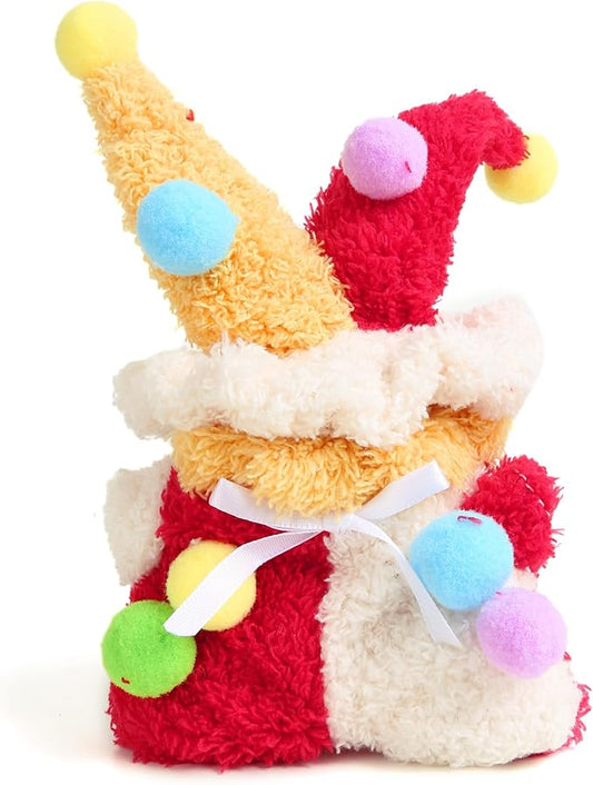 Plush Doll Clothes for Labubu - Cute Animal 17cm Doll Clothing, Premium Doll Accessories Clothes for Collectors or Display - Kawaii Clowns with Colored Balls Costume (No Dolls)