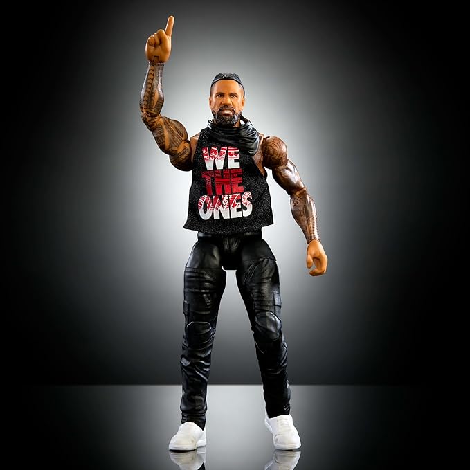 Mattel WWE Elite Action Figure & Accessories, Series #114 6-inch Collectible Jimmy USO with 25 Articulation Points & Swappable Hands (Amazon Exclusive)