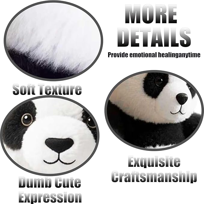 The Pandy, The Pandy Hug Motion, Emotional Healing on Demand, Soft Plush Panda Toy for Kids, Cuddly Stuffed Animal with Huggable Design for Comfort & Play