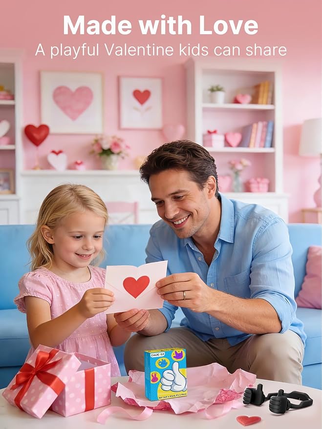 Valentines Day Gifts for Men Women Teens Kids: Thumbs Up Lazy Phone Stand Holder for Desk Funny Gadgets for Teenage Boys Girls Dad Father Mother Mom Son Daughter Husband Wife Adults Gifts for Easter
