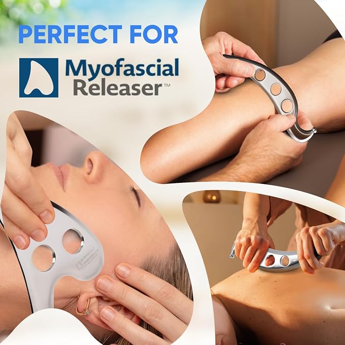 Myofascial Releaser Emollient Balm for IASTM & Gua Sha – Non-Greasy Massage Balm for Tool Glide and Bodywork – Natural, Hypoallergenic, Unscented Massage Balm Alternative to Oil (195g)