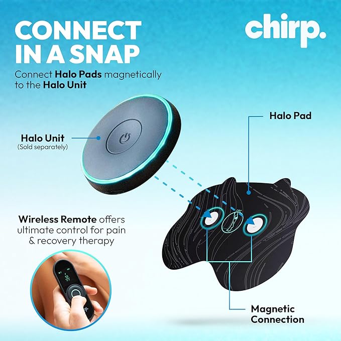 Chirp Halo Pads – Targeted Pain Relief, Deep Tissue Support, Muscle Recovery for Back, Shoulders, HIPS, & More