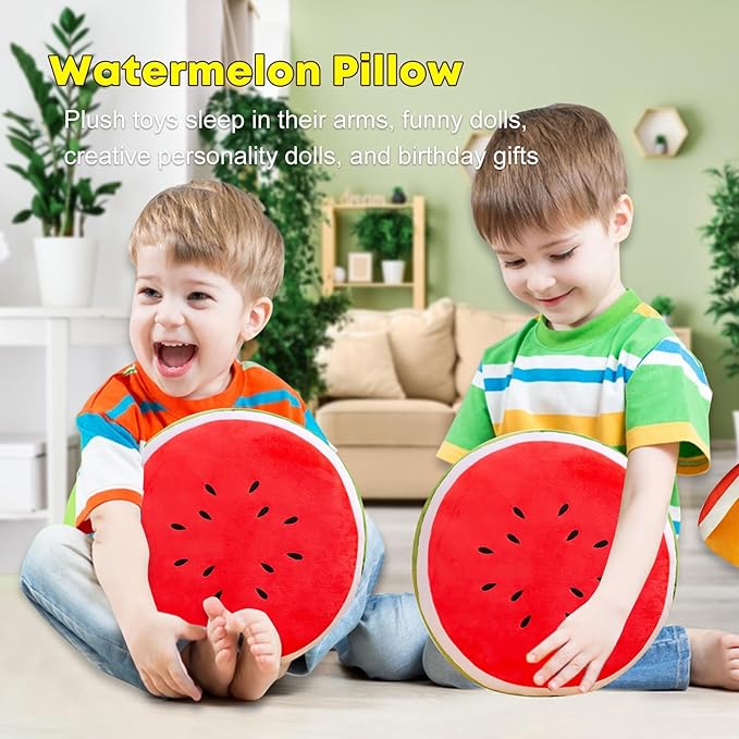 CHELEI2019 11.8" Watermelon Pillow Plush Cute Stuffed Fruit Cushion Hug Toy Gift for Kids