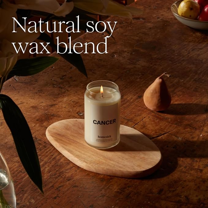 Homesick Premium Scented Candle, Nevada - Scents of Lemon, Orange, Patchouli, 13.75 oz, 60-80 Hour Burn, Natural Soy Blend Candle Home Decor, Relaxing Aromatherapy Candle