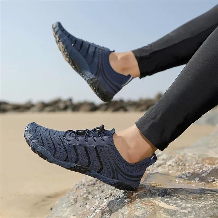 Barefoot Shoes for Women & Men, Grounded Walking Hiking Barefoot Shoes, Wide Toe Box Non-Slip Water Athletic Footwear, Comfortable Vitality Barefoot Footwear, Trail Running Sneakers Unisex