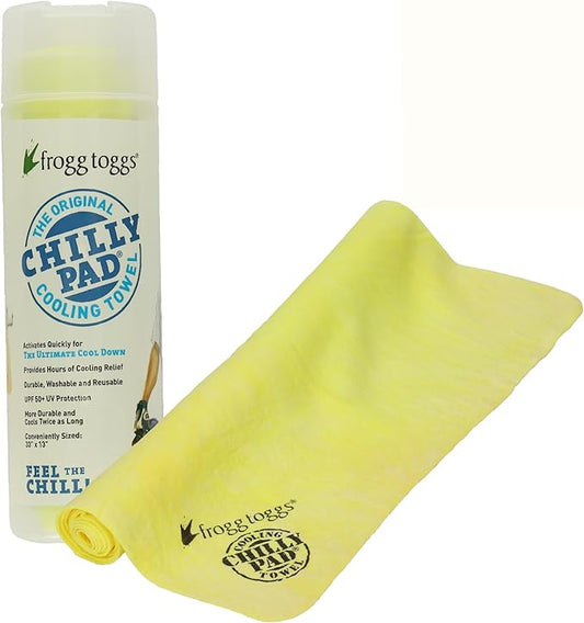 FROGG TOGGS Chilly Pad, Instant Cooling Towel, Long Lasting, Reusable, Sports and Outdoors Neck Towel 33x13
