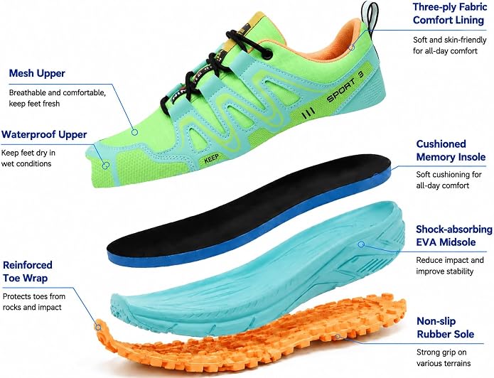 Women Hiking Shoes Casual Non-Slip Lightweight Comfortable Running Fashion Sneakers Walking Trekking Outdoor Shoes