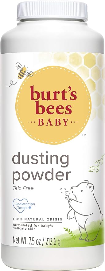 Burt's Bees Baby Powder, Hypoallergenic Dusting Powder, Non-Irritating, Calming Skin Care, All Natural, Talc Free,7.5 Ounce (Pack of 3)