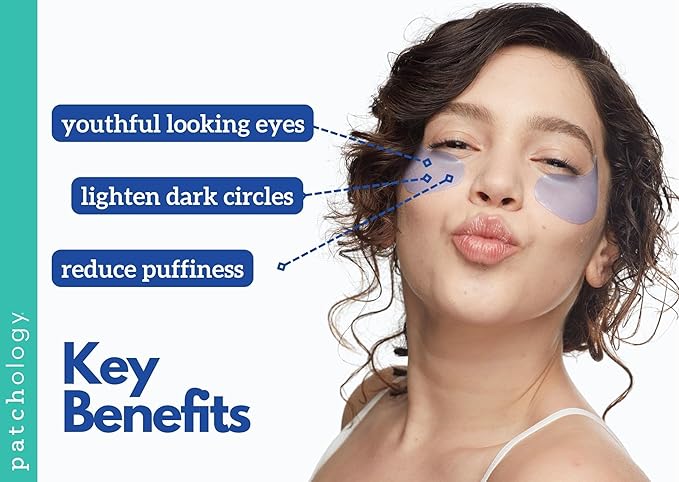 Patchology FlashPatch Restoring Night Eye Gel Patches with Retinol, Squalane & Peptides – Hydrogel Under Eye Masks for Fine Lines, Dark Circles & Puffiness – Overnight Eye Care (30 Pairs)