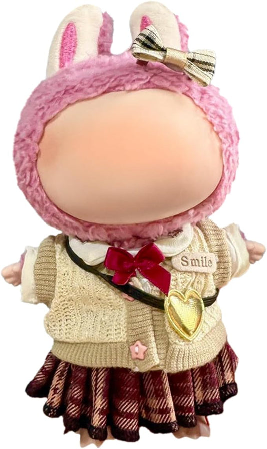 Clothes Fit for 17CM Doll, Fashion Doll Clothes Outfit Set Cute Theme Designer Toys Dress Accessories for Collector Fans Display (Uniform Set)