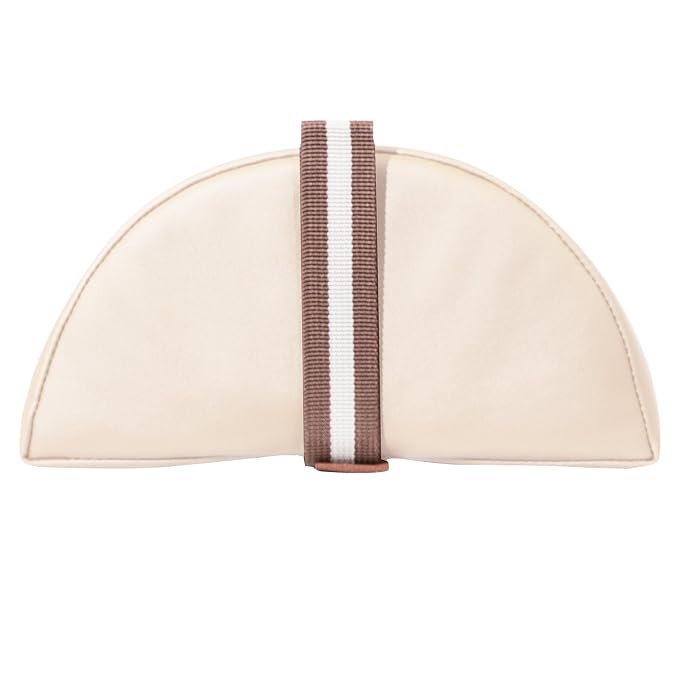Master Massage 6"x26" Large Half Round Bolster Pillow – Cream, Semi-Round Cushion for Massage Tables, Yoga, and Physical Therapy