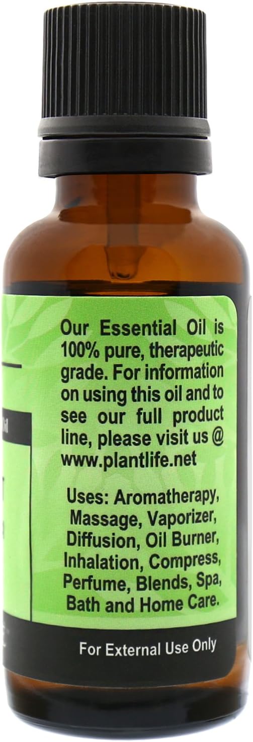 Plantlife Peppermint Aromatherapy Essential Oil - Straight from The Plant 100% Pure Therapeutic Grade - No Additives or Fillers - 30 ml