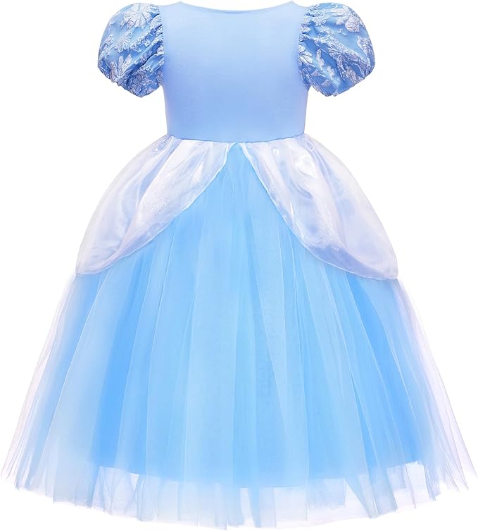 TYHTYM Princess Dress Up for Girls Costume Cosplay Fancy Toddler Halloween Birthday Party Kids