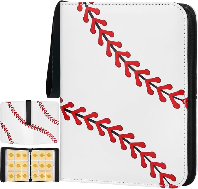 GERMUN Baseball Card Binder - 9 Pocket, Premium PU Card Book, Card Holder Binder, Compatible with MTC, TCG, Game & Sports Cards