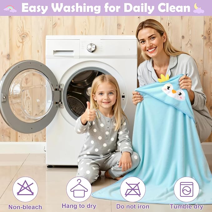 12 PCS Baby Bath Towels Set for Infants Toddlers, 4 PCS Animal Hooded Baby Towels & 8 PCS Washcloths Set, Ultra Absorbent Newborn Bath Essentials Gifts for Boys & Girls