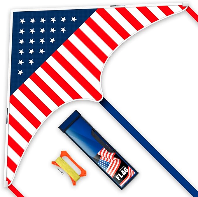 Kite, Large Delta Kites for Kids and Adults, Easy to Fly Rainbow Kites, Durable Multifunctional Beach Kite, Tangle-Free Flight Line, Durable