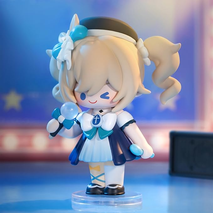 POP MART Genshin Impact Dress-Up Dreams Themed Chibi Series Figures, Genshin Impact Blind Box Figures, Random Design Action Figures Collectible Toys Home Decorations,Birthday Gifts, Single Box