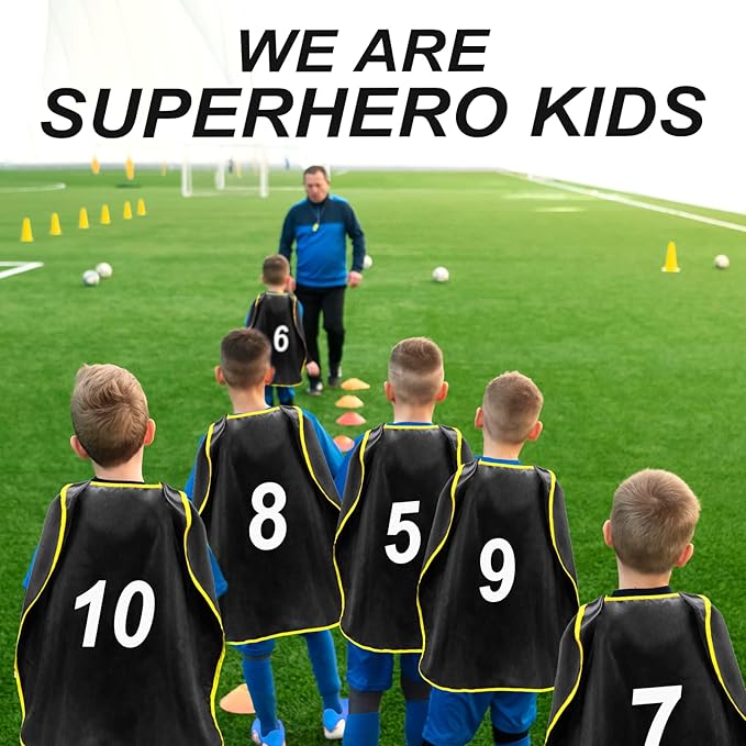 iROLEWIN Superhero-Capes for Kids Bulk 20 Pack Superhero Party Favors Toddler Dress-up Halloween Group Costumes Pretend Play