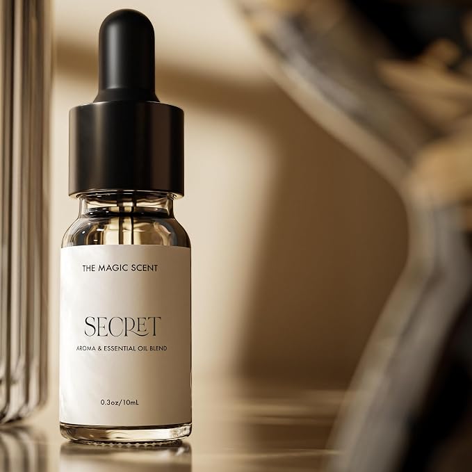 The Magic Scent Secret Diffuser Oil - Cold-Air & Ultrasonic Scented Oils for Diffuser - Essential Oils for Diffusers Aromatherapy - Rose and Jasmine Oil - 0.3 fl oz, 10 mL