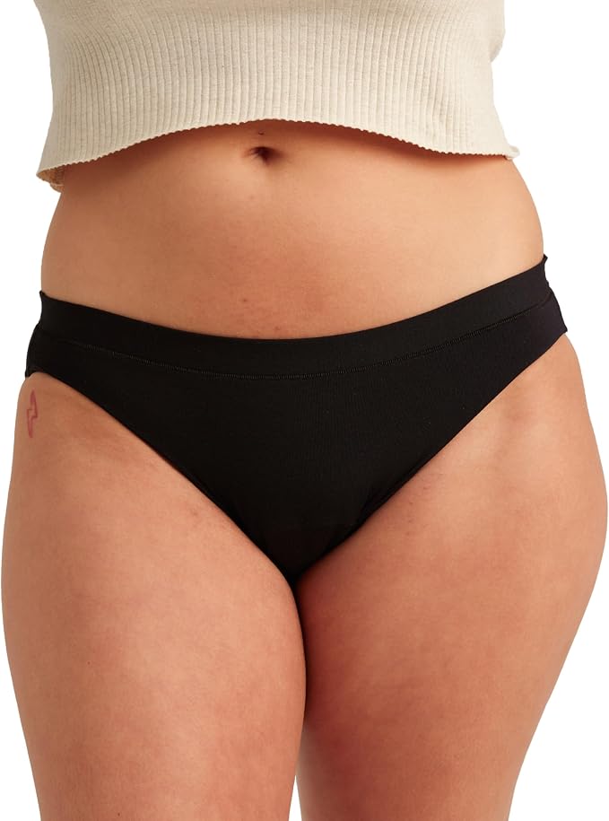 saalt Comfort Modal Bikini Period Underwear | Comfortable, Thin, and Keeps You Dry from All Leaks, Reusable & Washable,