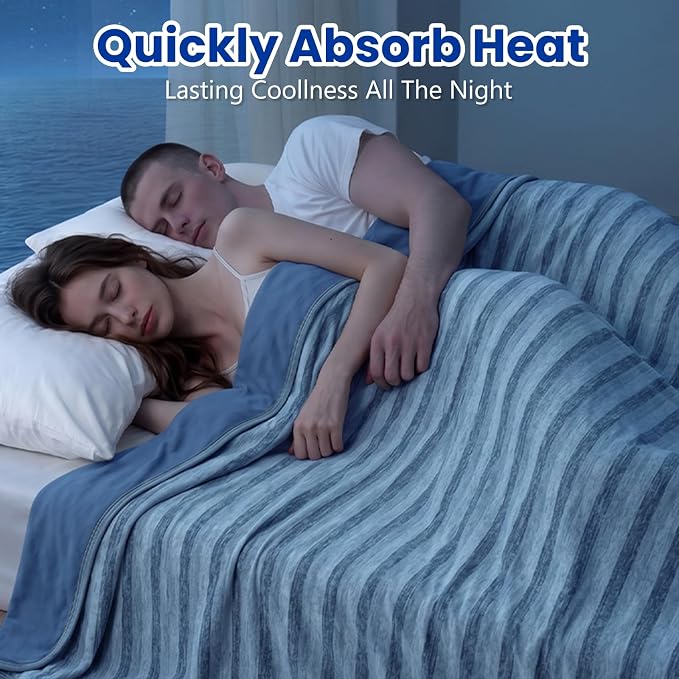Cooling Blanket 90"x90" Summer Cooling Blanket for Hot Sleepers | Cold Summer Bed Blanket Keeps Cool for Night Sweats, Soft Lightweight Breathable Sofa Blankets for Kid Adults