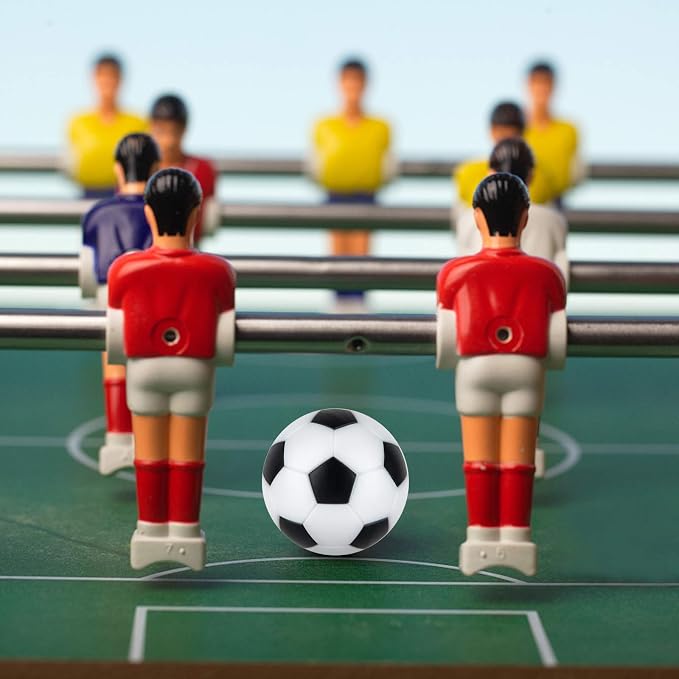 Coopay 12 Pieces 32mm Foosball Balls Table Multicolor Football Soccer Replacement Balls for Official Tabletop Game with a Black Drawstring Bag