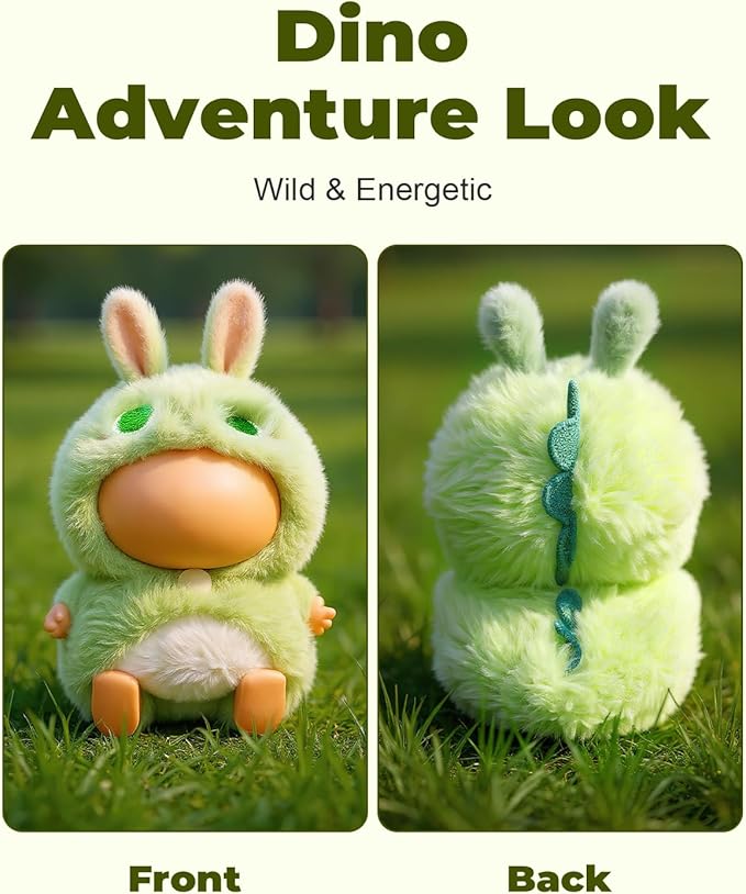 (2-Pack) 17cm Doll Clothes Set, Plush Dinosaur and Shark Outfits for 17cm Dolls, Soft and Stylish One-Piece Dress Up Doll Clothes, Adorable and Cute Clothing with Cozy Texture and Fun Design