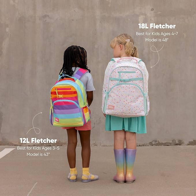 Simple Modern Large Kids Backpack for School Girls and Boys | Elementary Backpack for Teen | Fletcher Collection | Kids - 16" tall | Confetti
