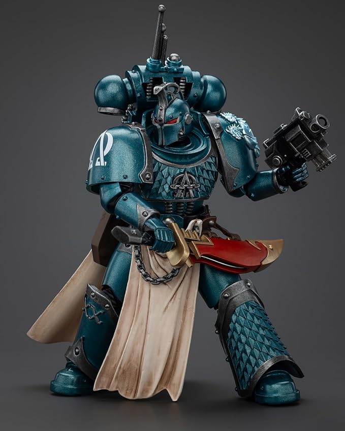 JoyToy 40K Genuine License 1:18 Action Figure, Alpha Legion Praetor with Power Sword, 4.96 inch Collectible Action Figures Sets