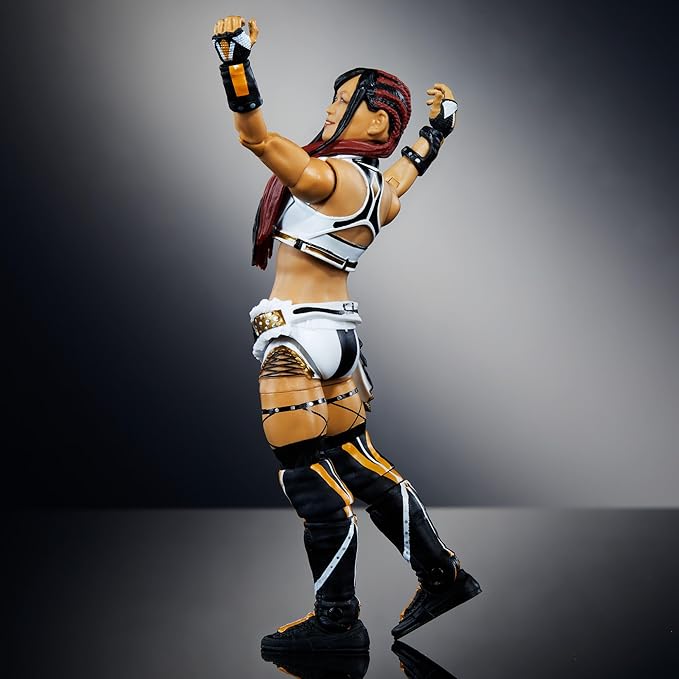 Mattel WWE Elite Action Figure & Accessories, 6-inch Collectible Iyo Sky with 25 Articulation Points, Life-Like Look & Swappable Hands