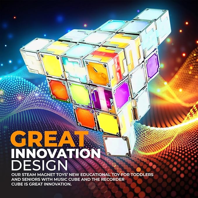 12 : Prepare Your Child for The AI Revolution The World's First Magnetic Electronic STEAM Cubes That Ignite Creativity, Develop Problem-Solving Skills.