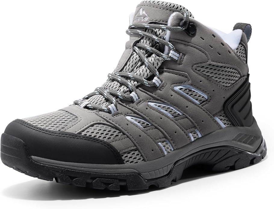 NORTIV 8 Women's Waterproof Hiking Boots Outdoor Ankle Trekking Mid Backpacking Mountaineering lightweight boots