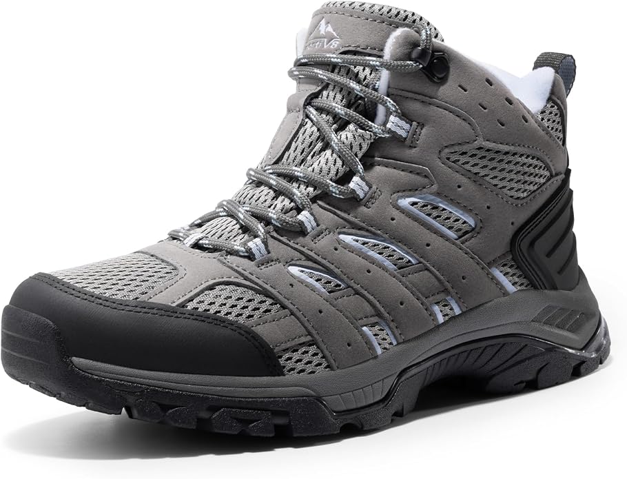 NORTIV 8 Women's Waterproof Hiking Boots Outdoor Ankle Trekking Mid Backpacking Mountaineering lightweight boots