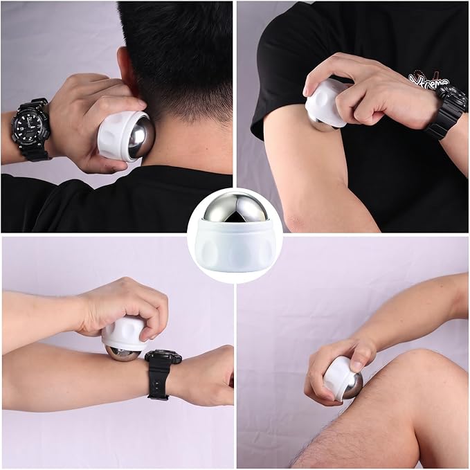 Massage Ice Roller Ball - Roller for Muscles Deep Tissue - Cold Therapy - Plantar Fasciitis Roller, Tight and Sore Muscles Relief, for Neck, Shoulders, Back, Calves & Feet, Sports Relaxations Gift