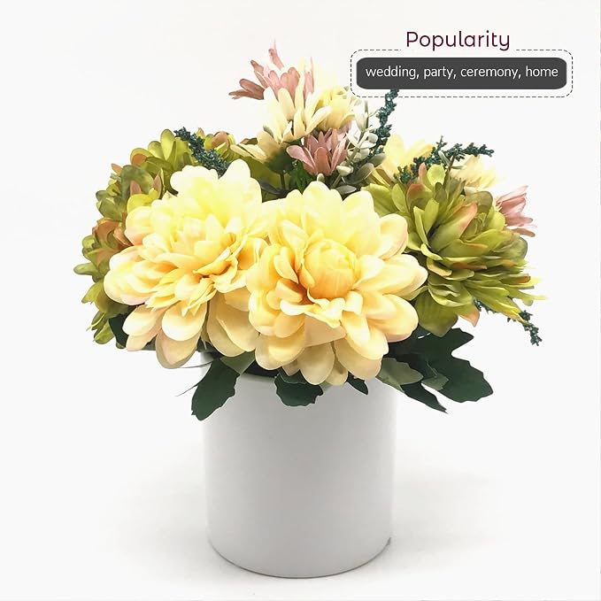 WGVI Matte White Ceramic Cylinder Vase Width 3.75" Height 4", Flower Arrangements, Candle Holder, Terrarium Planter Pot, Storage Container Organizer, Pen Brush Holder, Centerpieces, 1 Piece