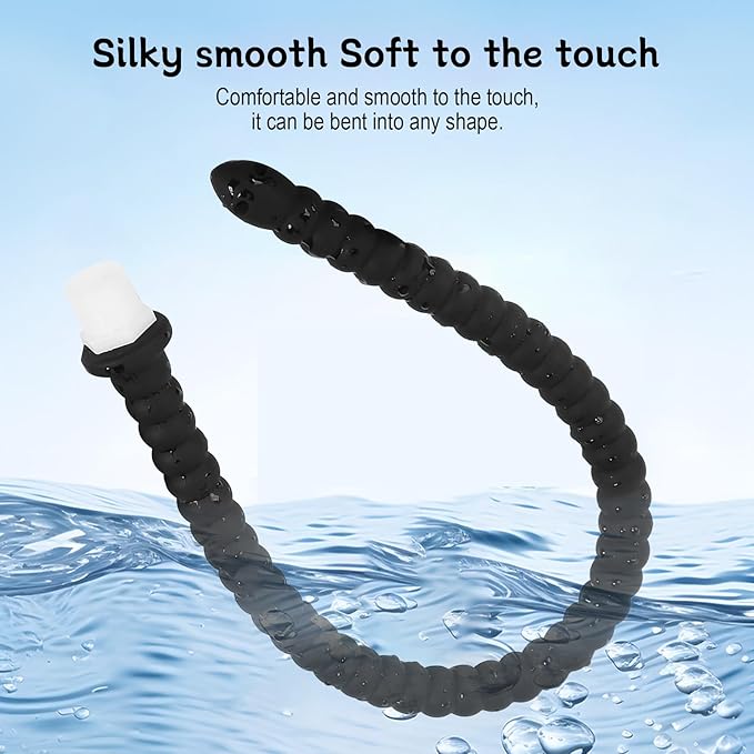 Shower Douche Shower Enema Shower Cleaner Enema Douche System - 4 Holes Water Spray Comfortable Silicone Nozzles Enema Attachment, Reusable Shower Enema Head(50cm)