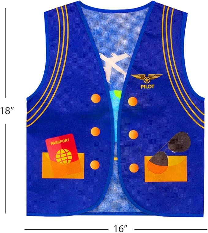 Tigerdoe Dress Up Clothes - 7 Pc - Pretend Play School Set - Career Costumes - Kids Role Play Costume - Occupation Costume